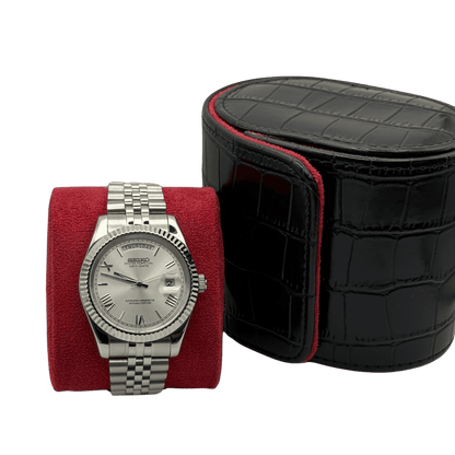 Crocodile Leather Watch Roll