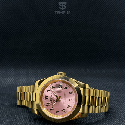 Datejust Mod -  Arabic Gold Baby Pink