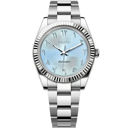 Datejust Mod - Textured Arabic Baby Blue