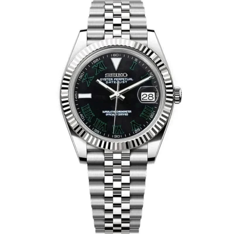 Datejust Mod - Black Wimbledon