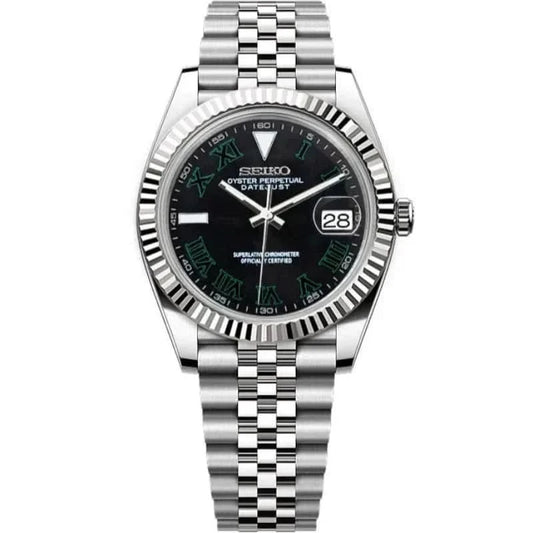 Datejust Mod - Black Wimbledon