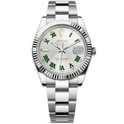 Datejust Mod - Silver Wimbledon