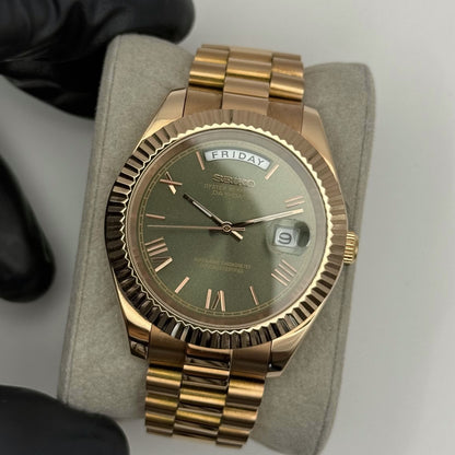 Day-Date Rose Gold Mod - Olive