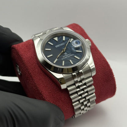 Datejust Mod - Palm Leaf Smooth Blue