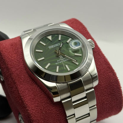 Datejust Mod - Palm Leaf Smooth Green