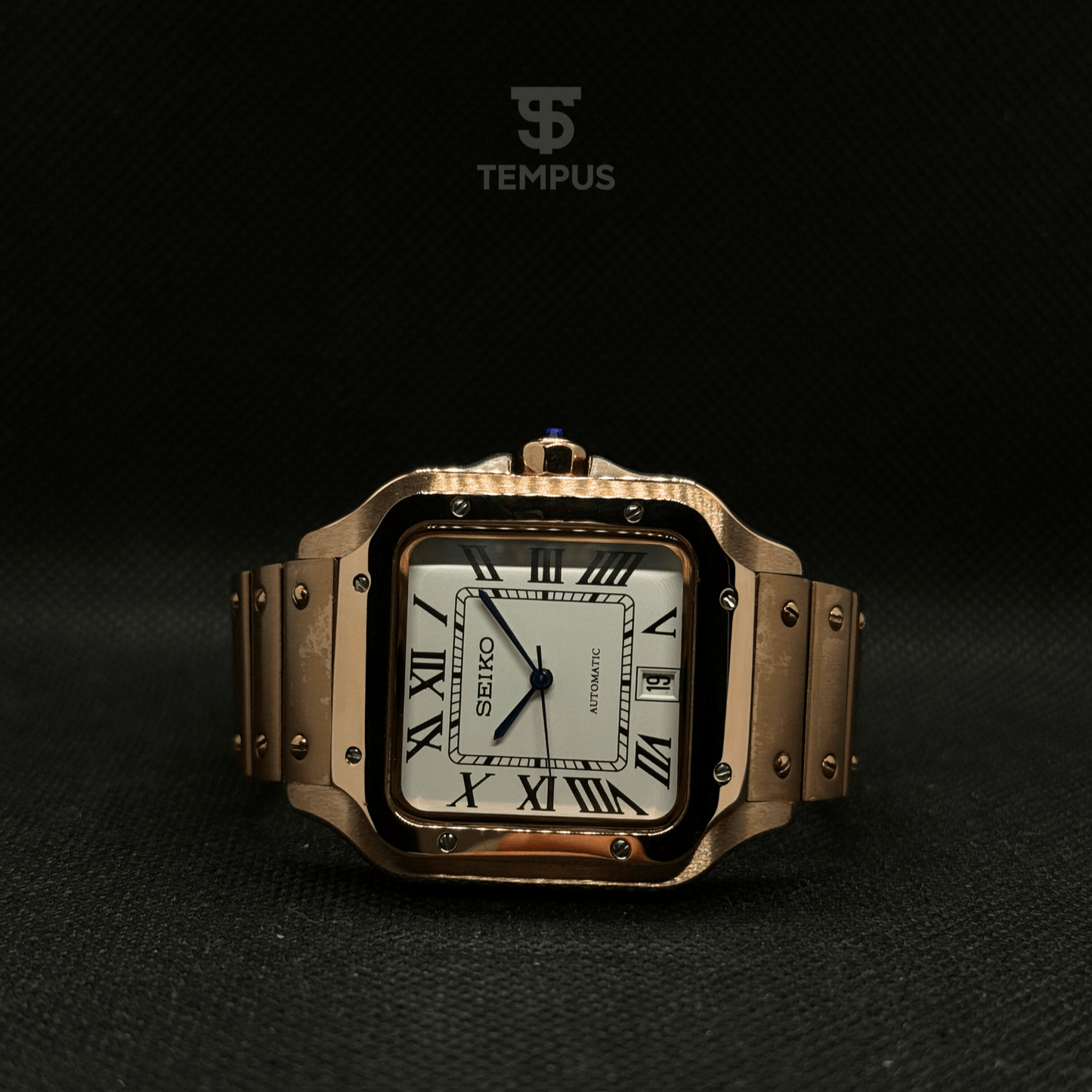 Santos Mod - Rose Gold White