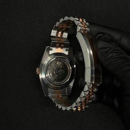 Datejust Mod - Roman Two-Tone Chocolate